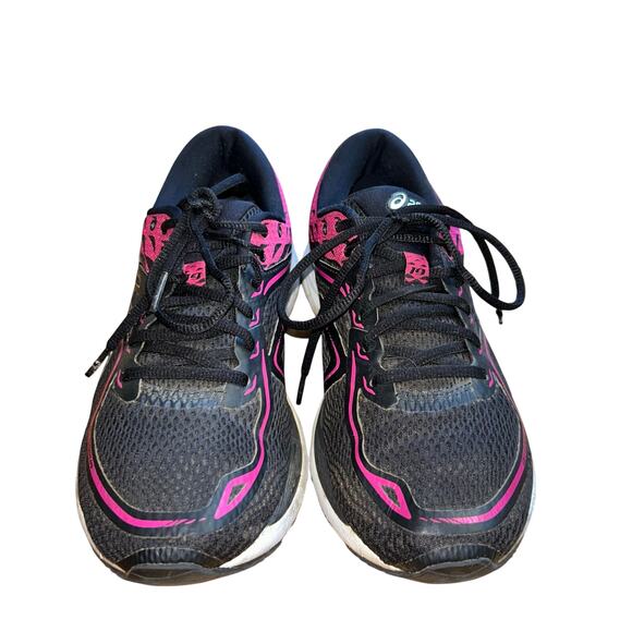 ASICS WOMENS GEL CUMULUS 10 RUNNING SHOES SIZE pink black - Picture 7 of 10